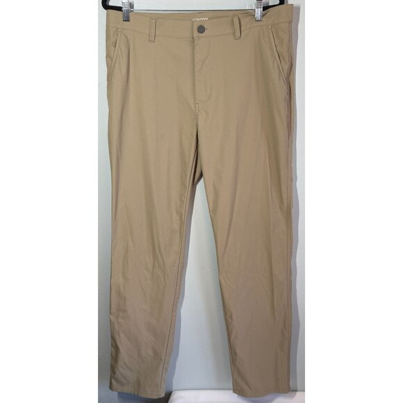 32 Degrees Performance Ultra Flex Chino Pants 36x34 Khaki Stretch Smart Casual - Picture 1 of 15